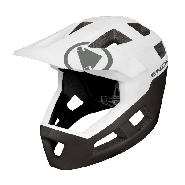 Endura SingleTrack Full Face Helm Weiß