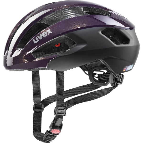 Uvex Rise cc Rennradhelm plum black mat 52-56 cm