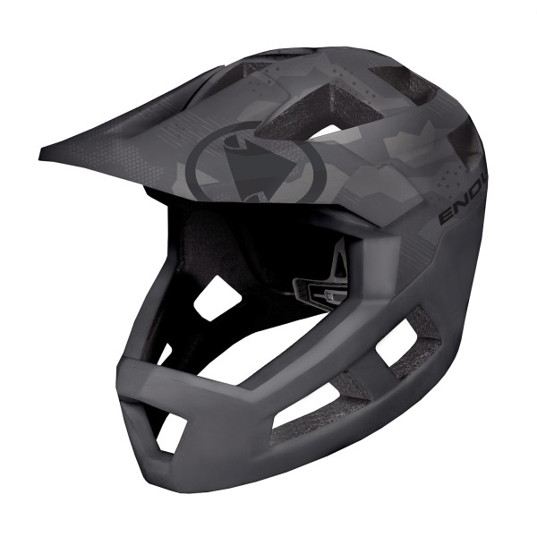 Endura SingleTrack Vollvisierhelm Kinder/Jugendliche Grau