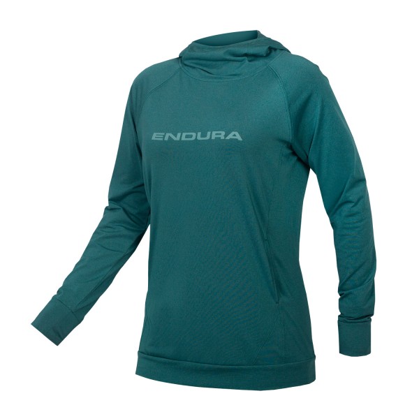 Endura Damen SingleTrack Hoodie Fichtgrün