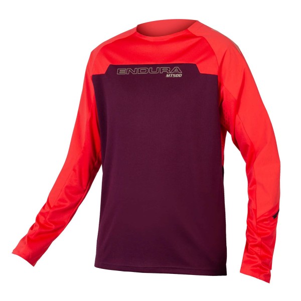 Endura MT500 Burner Trikot (langarm) Aubergine