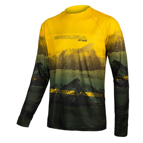 Endura MT500 Scenic T-Shirt LTD (langarm) Olivgrün