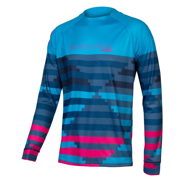 Endura MT500 Supercraft T-Shirt langarm Electric Blue