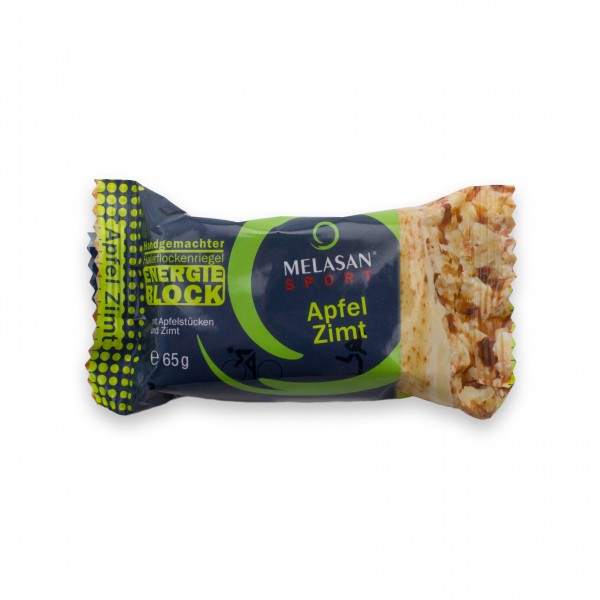 Melasan® Energie Block Apfel-Zimt Riegel 65g