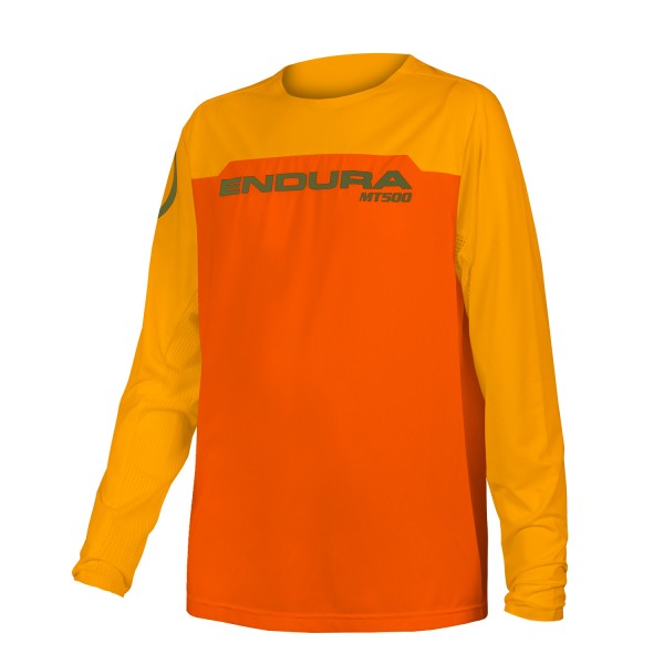 Endura Kinder MT500 Burner Trikot (langarm) Mandarine