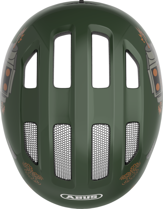 Abus Helm Smiley 3.0 green robo M 50-55cm – Bild 4