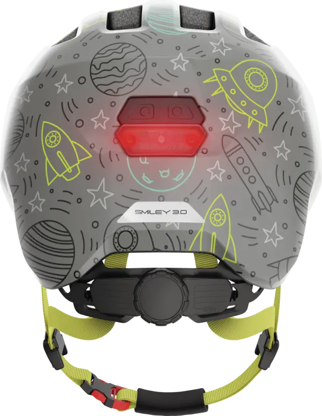 Abus Helm Smiley 3.0 LED grey space S 45-50cm – Bild 3