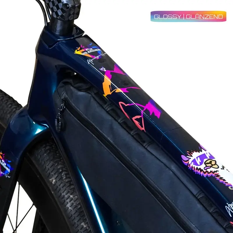 Unleazhed BPG01 Apocalypse color glossy - Rahmenschutzfolie Gravelbike