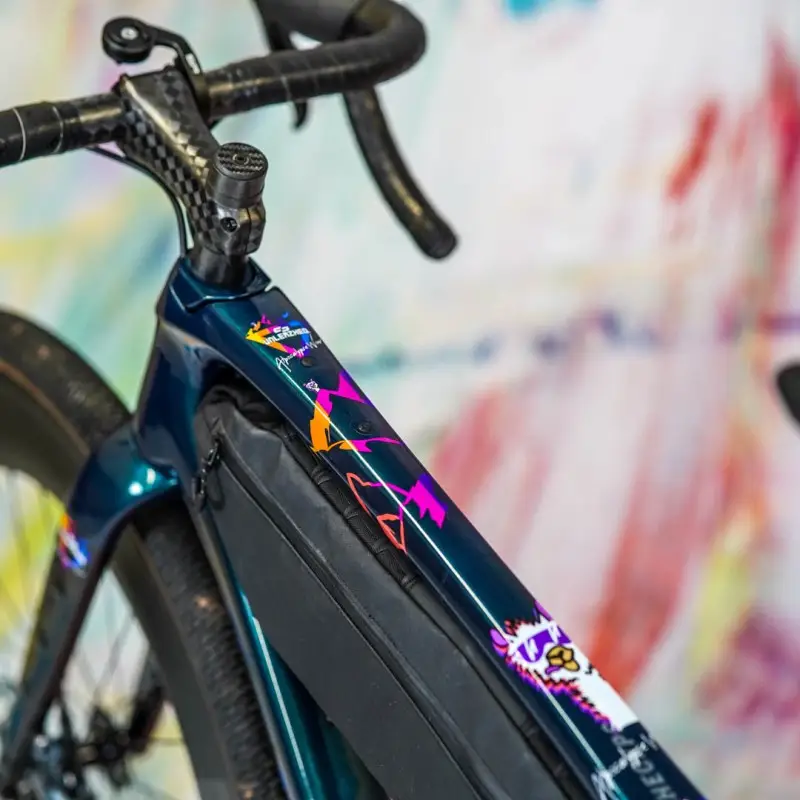 Unleazhed BPG01 Apocalypse color glossy - Rahmenschutzfolie Gravelbike – Bild 2