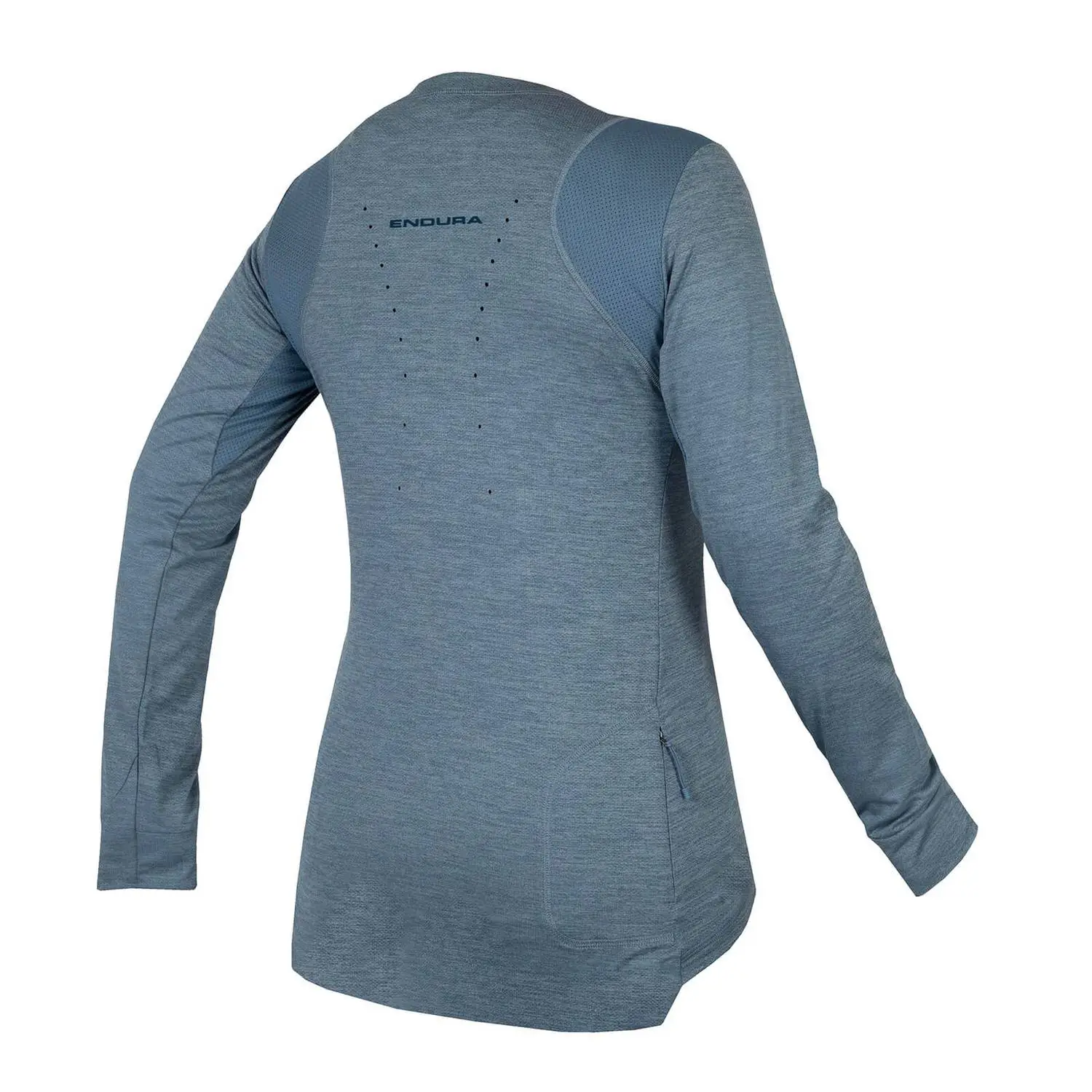 Endura Damen SingleTrack Trikot Langarm Stahlblau – Bild 2