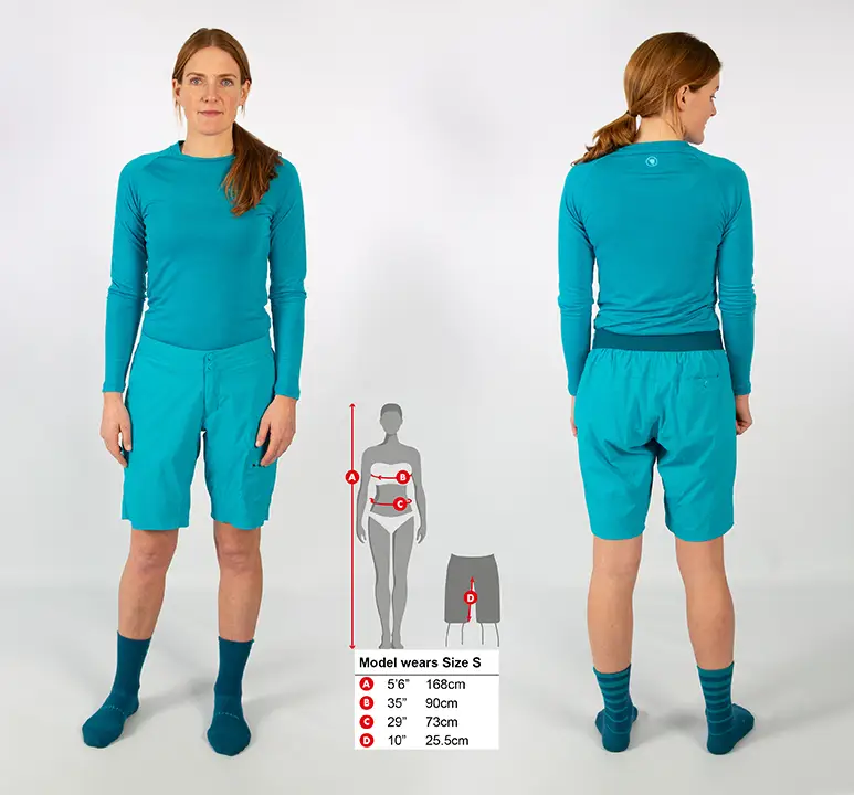Endura Damen Hummvee Lite Shorts mit Innenhose - S – Bild 3