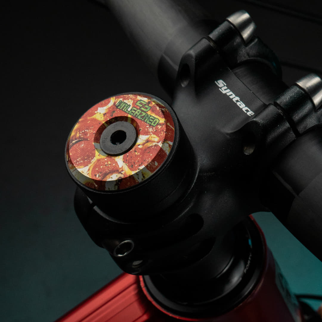 Unleazhed Top Cap AL01 pizza - Steuersatz-Abschlusskappe – Bild 2