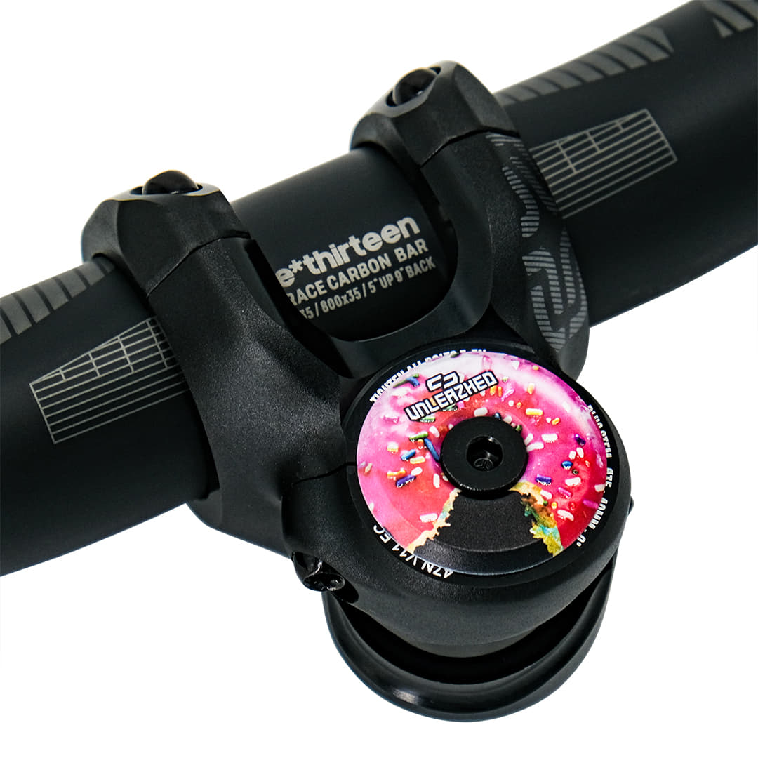 Unleazhed Top Cap AL01 donut pink - Steuersatz-Abschlusskappe – Bild 3