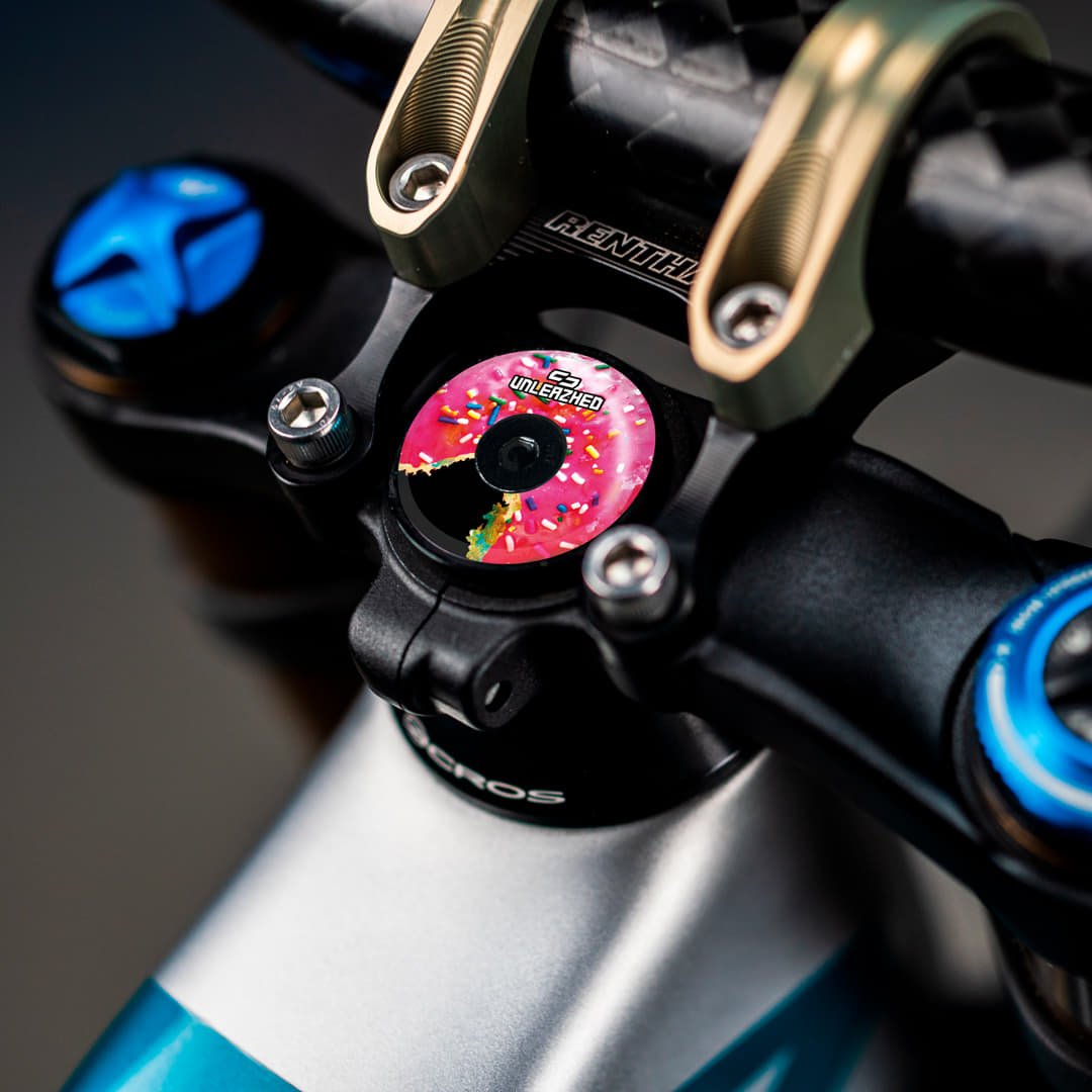 Unleazhed Top Cap AL01 donut pink - Steuersatz-Abschlusskappe – Bild 2