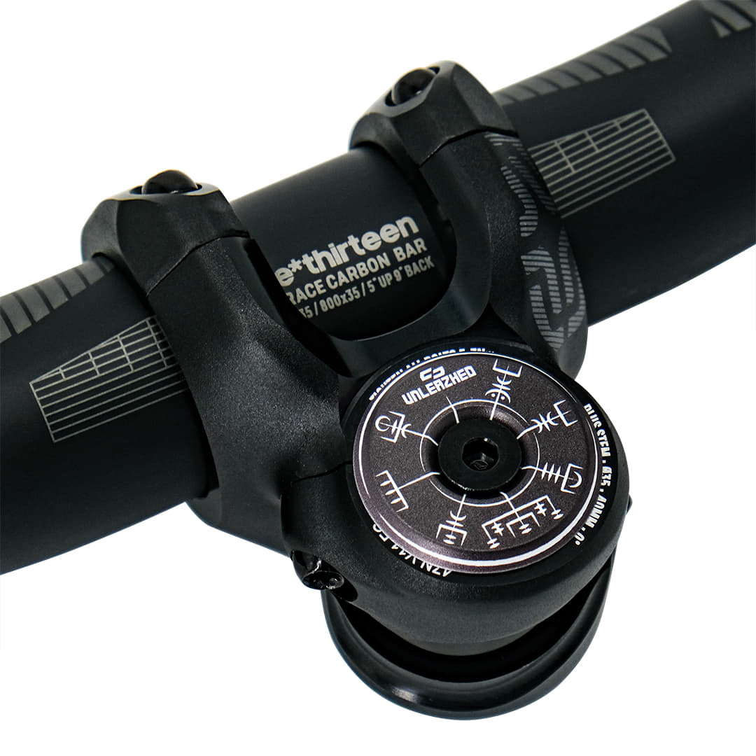 Unleazhed Top Cap AL01 runes of shred - Steuersatz-Abschlusskappe – Bild 3