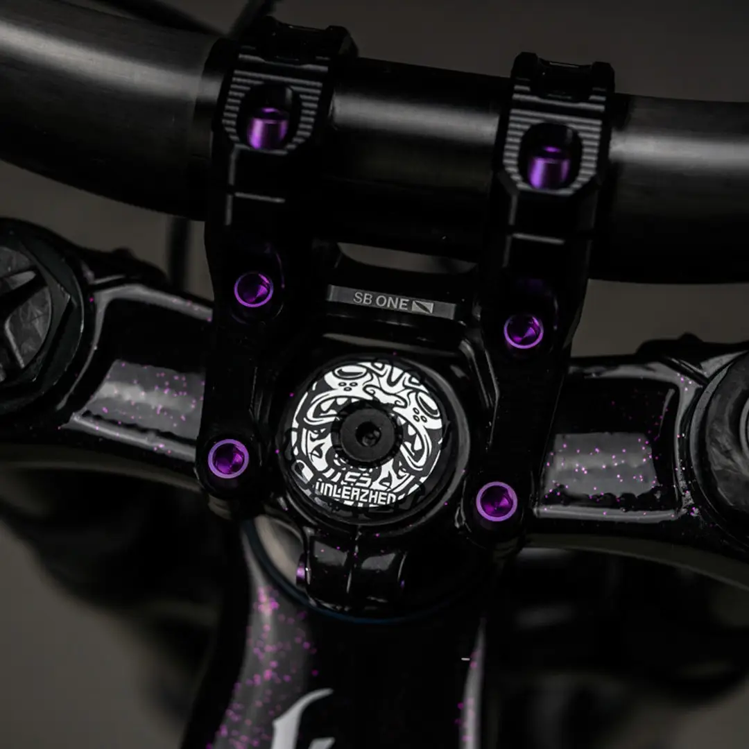 Unleazhed Top Cap eldorado dark Steuersatz-Abschlusskappe – Bild 2