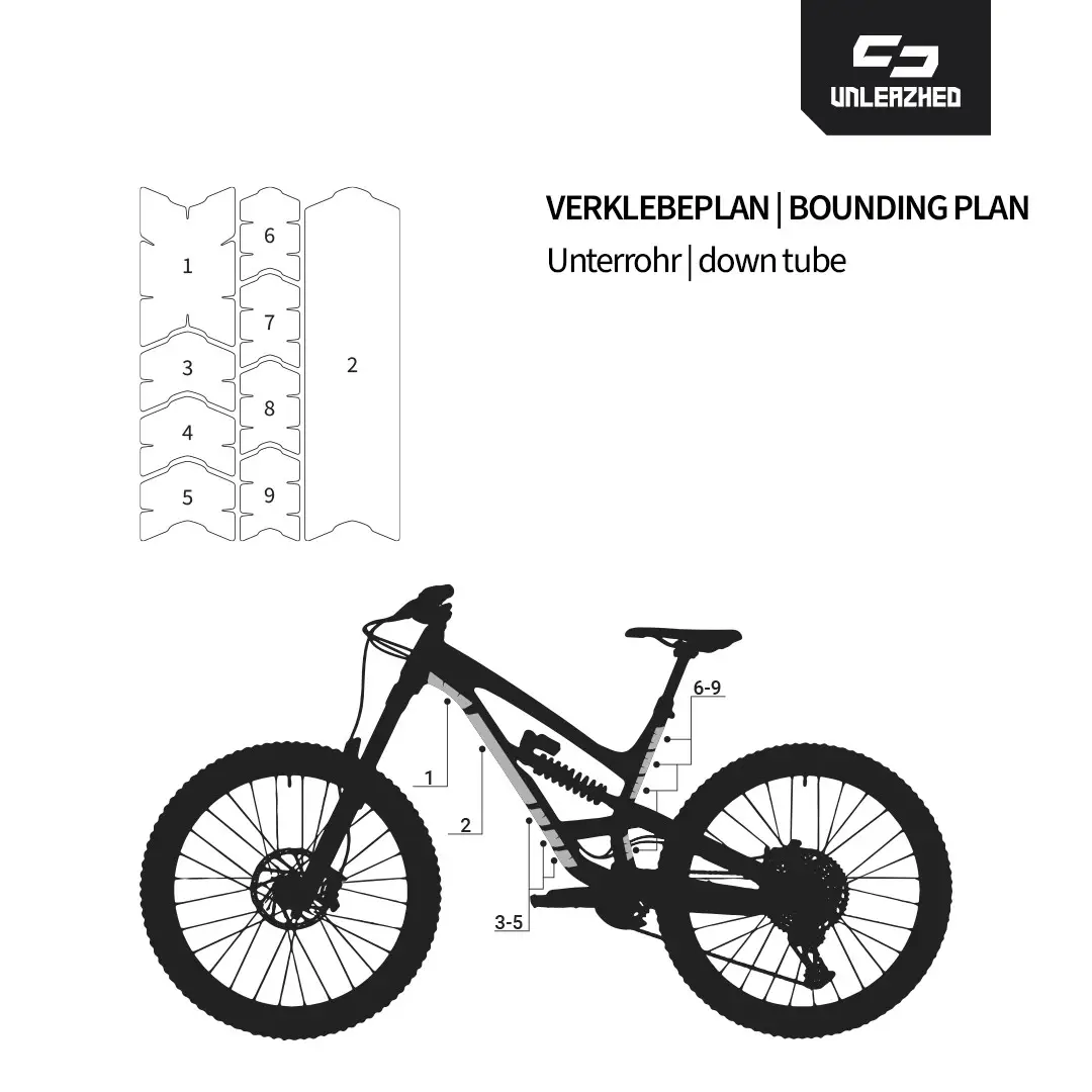 Unleazhed BP01 protection foil Frame-Kit L Serfaus Fiss Ladis - schwarz- Rahmenschutzfolie – Bild 5