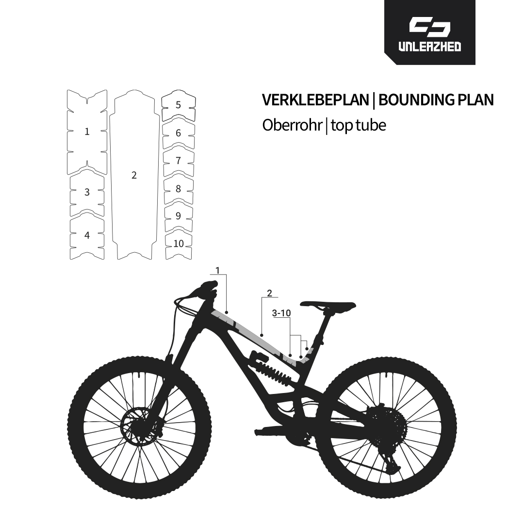 Unleazhed BP01 protection foil Frame-Kit XXL clear - Rahmenschutzfolie – Bild 6