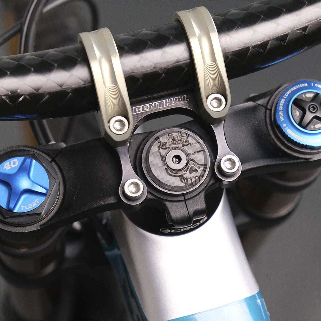 Unleazhed Top Cap carved skull Steuersatz-Abschlusskappe – Bild 2