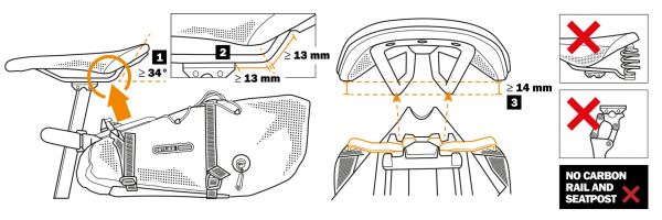 Ortlieb Seat-Pack QR Satteltasche 13L mit Schnellverschluss – Bild 5