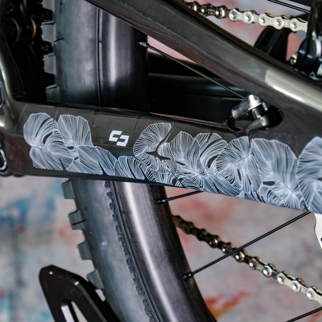 Unleazhed Rahmenschutzfolie XXL monstera white glossy – Bild 4