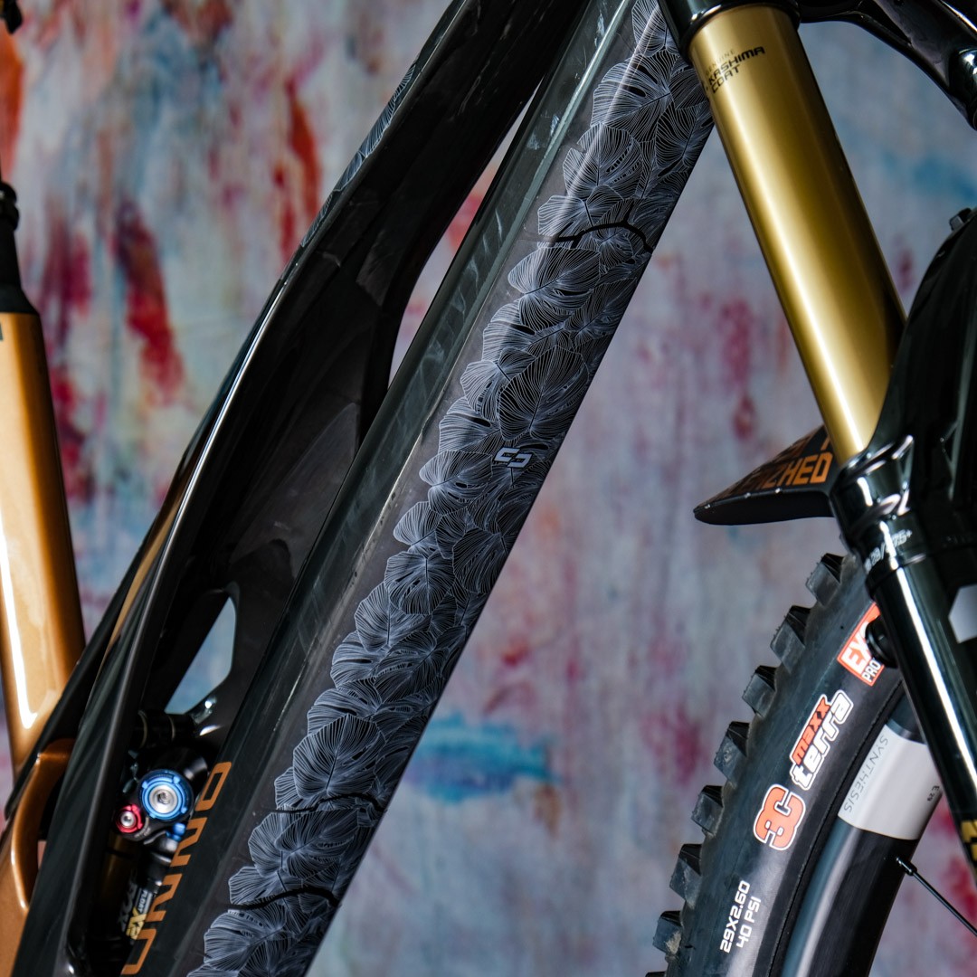 Unleazhed Rahmenschutzfolie XXL monstera white glossy – Bild 3